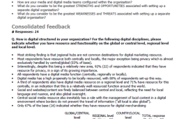    Benchmark on Global digital marketing organisation/configuration
