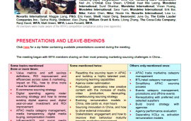    Sourcing Forum Meeting Overview Shanghai March 2018