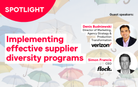    Spotlight: Implementing effective supplier diversity programs