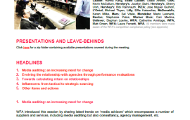    Sourcing Forum Meeting Overview NY December 2017